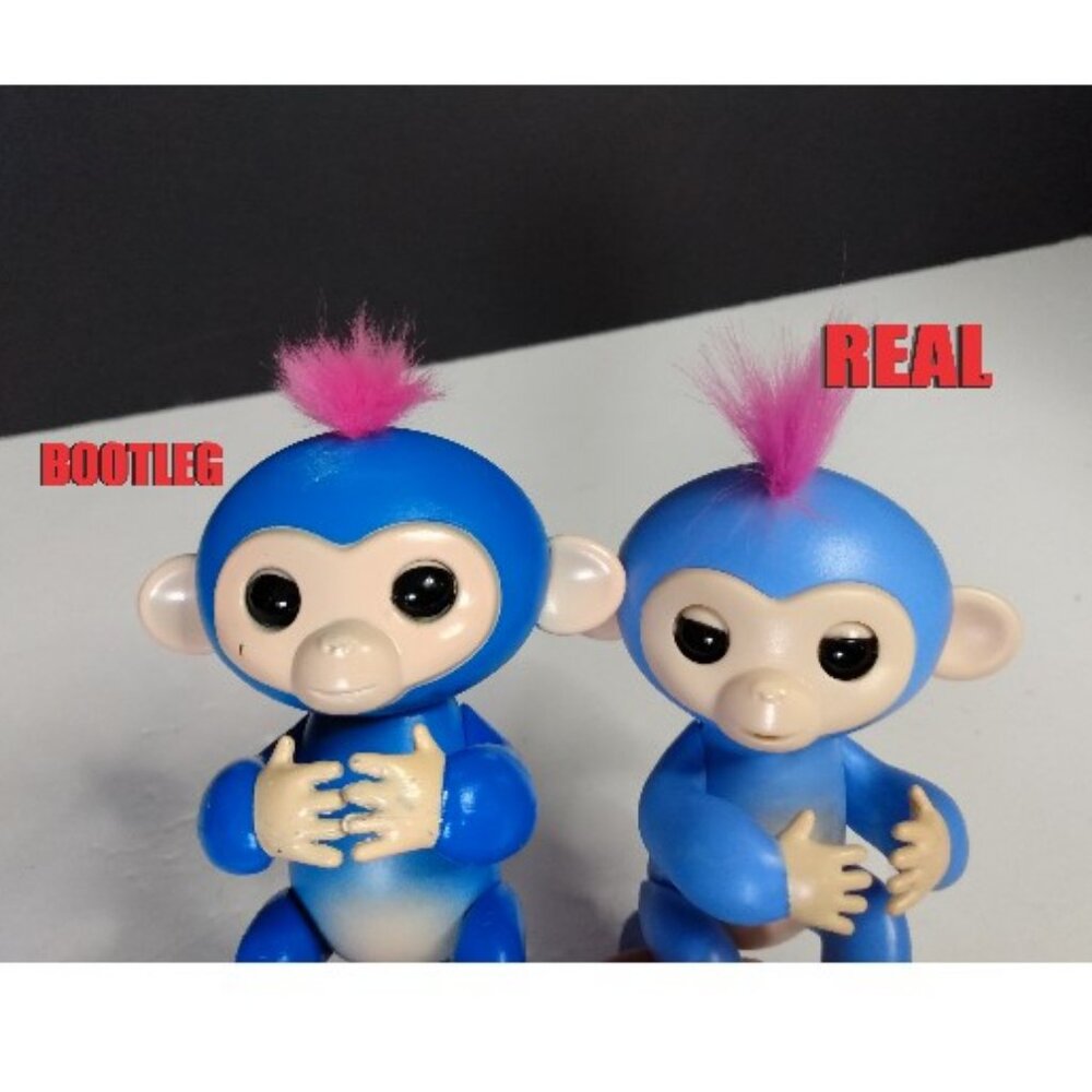 Lot Of 6 Funny Monkey Toys + Sloth (Bootleg Fingerlings) W/ Boxes - Picture 9 of 9